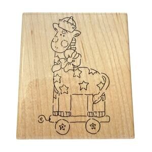 JRL Design Co It's A Boy Giraffe Rubber Stamp 6020